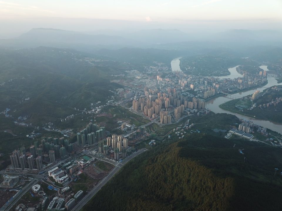 达州宣汉县全景图片